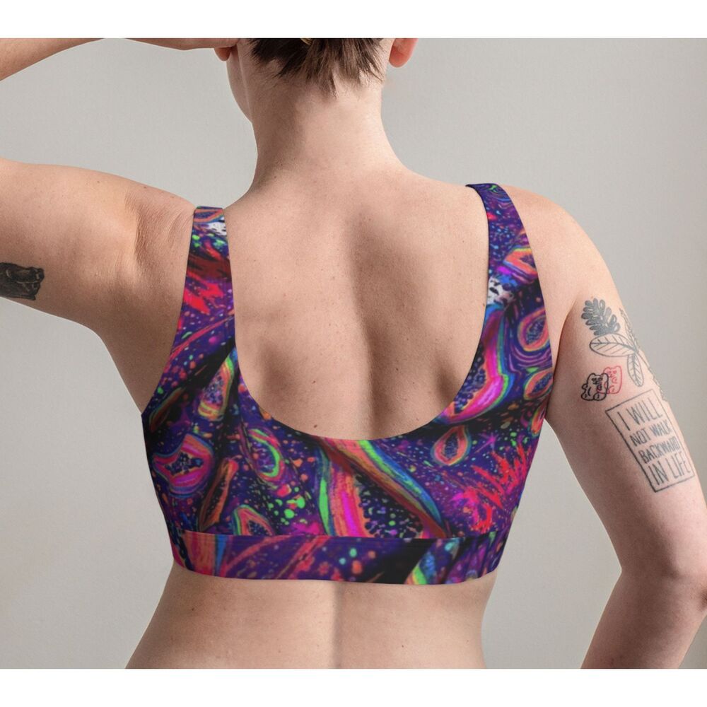 Cosmic Papaya Abstract Scoop Bralette - Picture 2 of 2